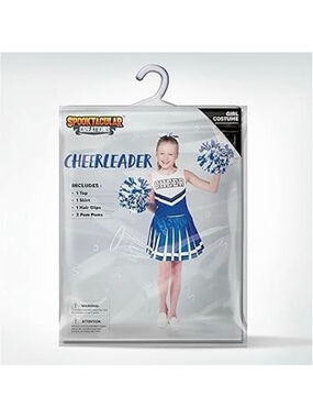 New Spooktacular Creations Halloween Girl Cheerleader Costume, Cheer Uniform Set